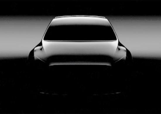 Tesla Model Y, teaser del nuovo suv compatto