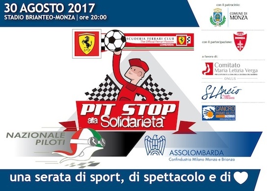 GP Italia F1 2017, Eventi: partita benefica della Nazionale Piloti il 30 agosto GP Italia F1 2017, Eventi: partita benefica della Nazionale Piloti il 30 agosto