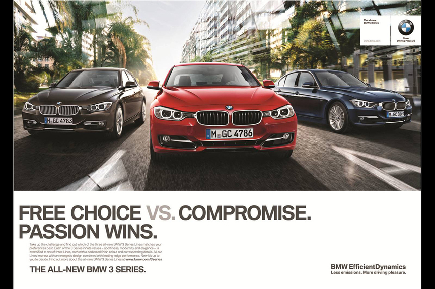 BMW Serie 3 le campagne pubbliciarie