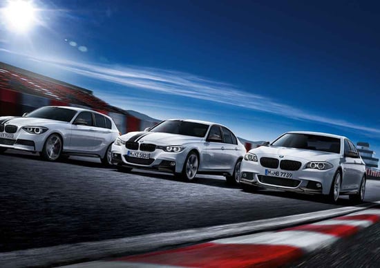 BMW Serie 1, Serie 3 e Serie 5 con pacchetto M Performance BMW Serie 1, Serie 3 e Serie 5 con pacchetto M Performance