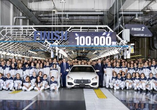 Maserati: a Grugliasco prodotte 100.000 vetture
